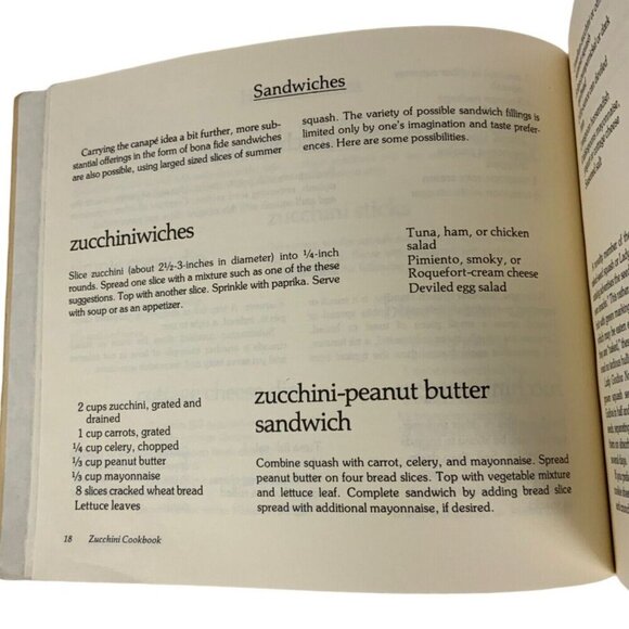 Garden Ways Zucchini Cookbook Paperback 1977 By Nancy Ralston & Marynor Jordan - Picture 6 of 11